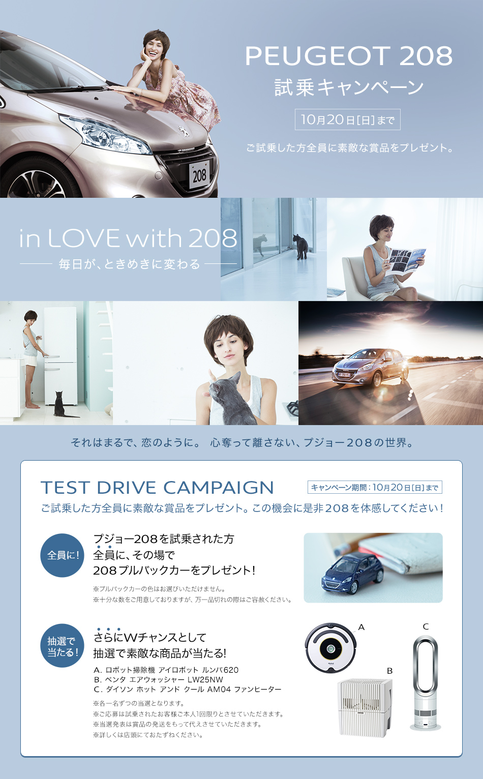 in LOVE with 208 TEST DRIVE CAMPAIGN_セクション1