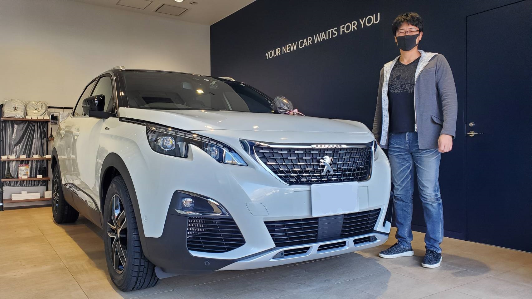 3008 GTLine BlueHDi PSR パール・ホワイトご納車。