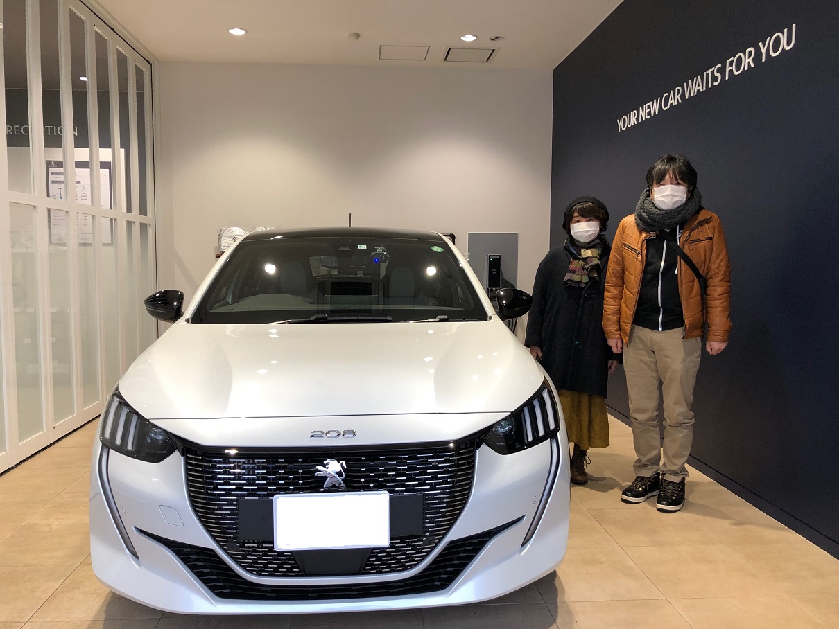 208GT Line PGR パール・ホワイトご納車