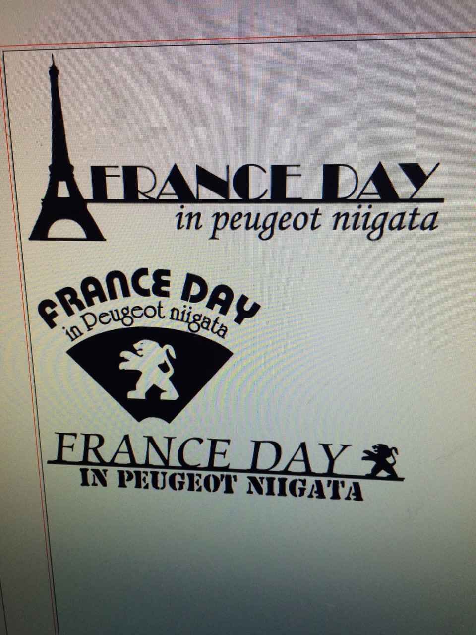 10/24(土)の　FRANCE　DAYに向け準備進行中！！