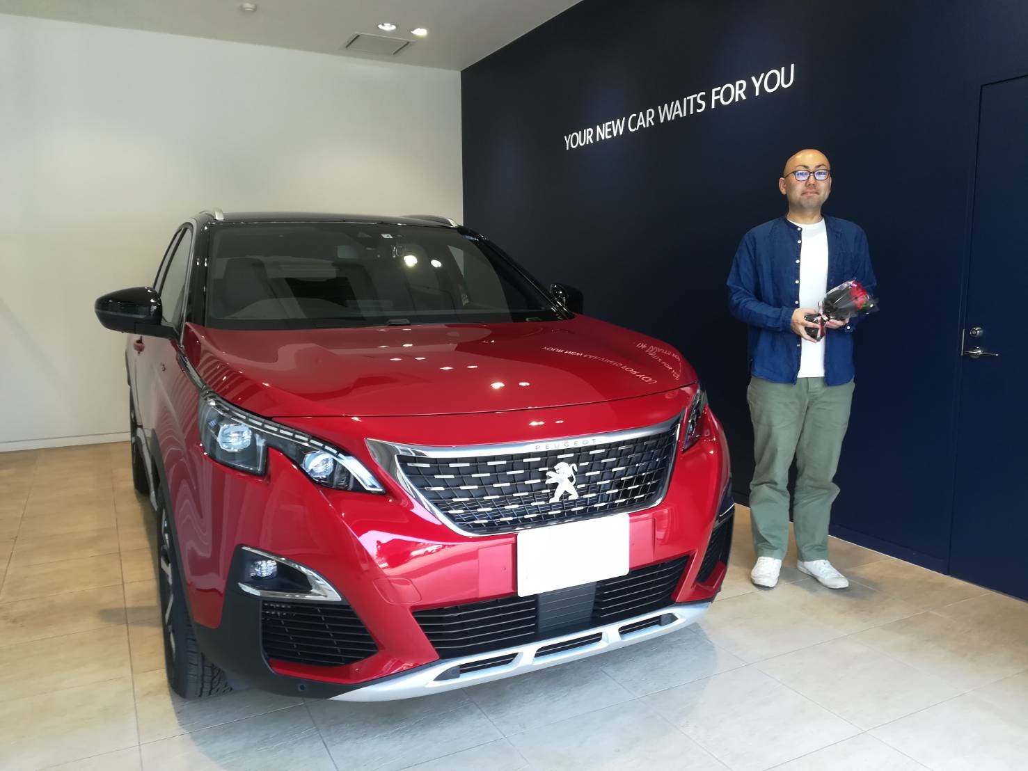 3008　GTLine　アルティメット・レッドご納車。
