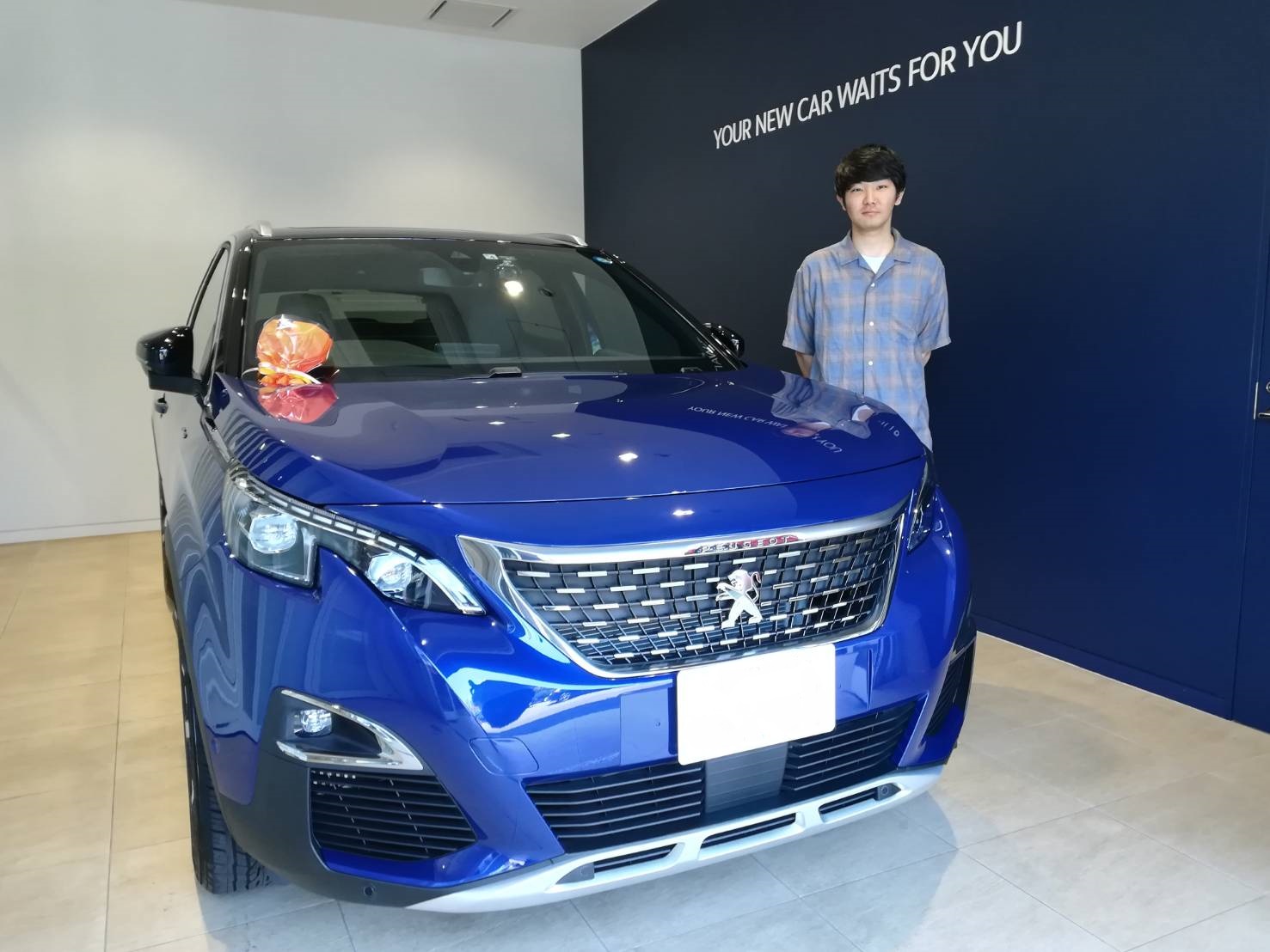 3008　GTLine マグネティック・ブルーご納車。