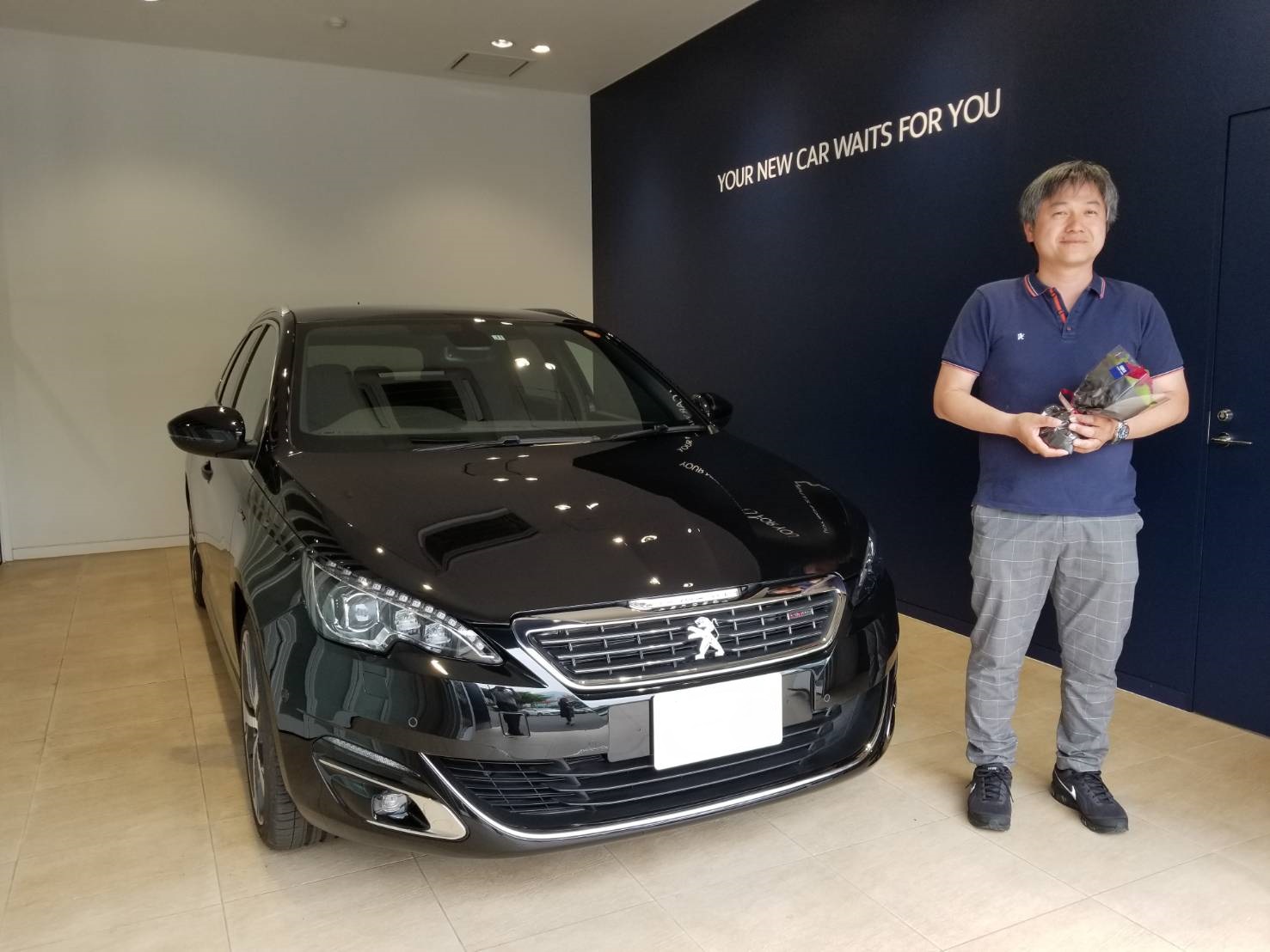 308 SW GTLine PGR ペルラ・ネラ・ブラック　ご納車
