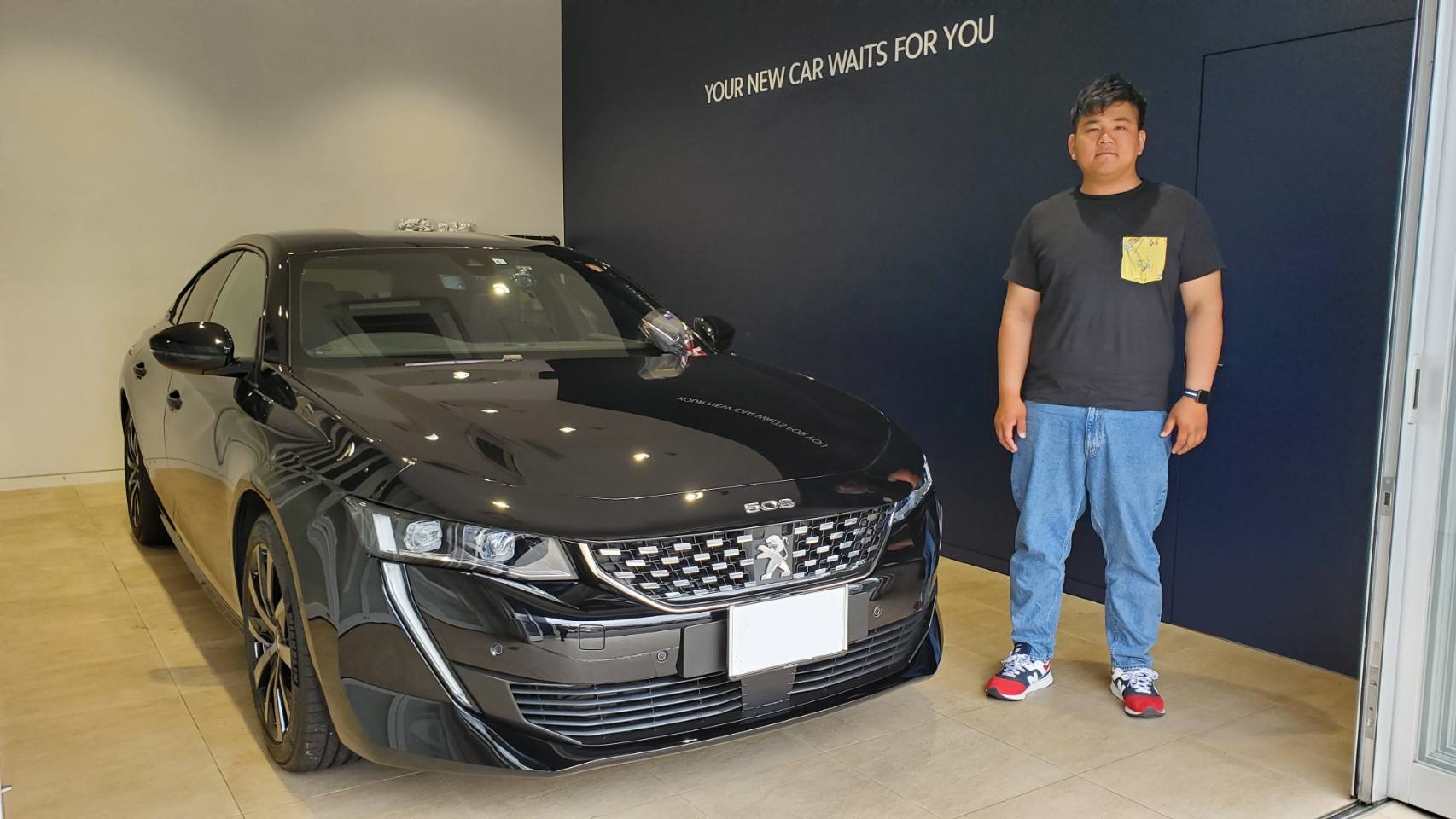 508 GTLine ペルラ・ネラ・ブラックご納車。