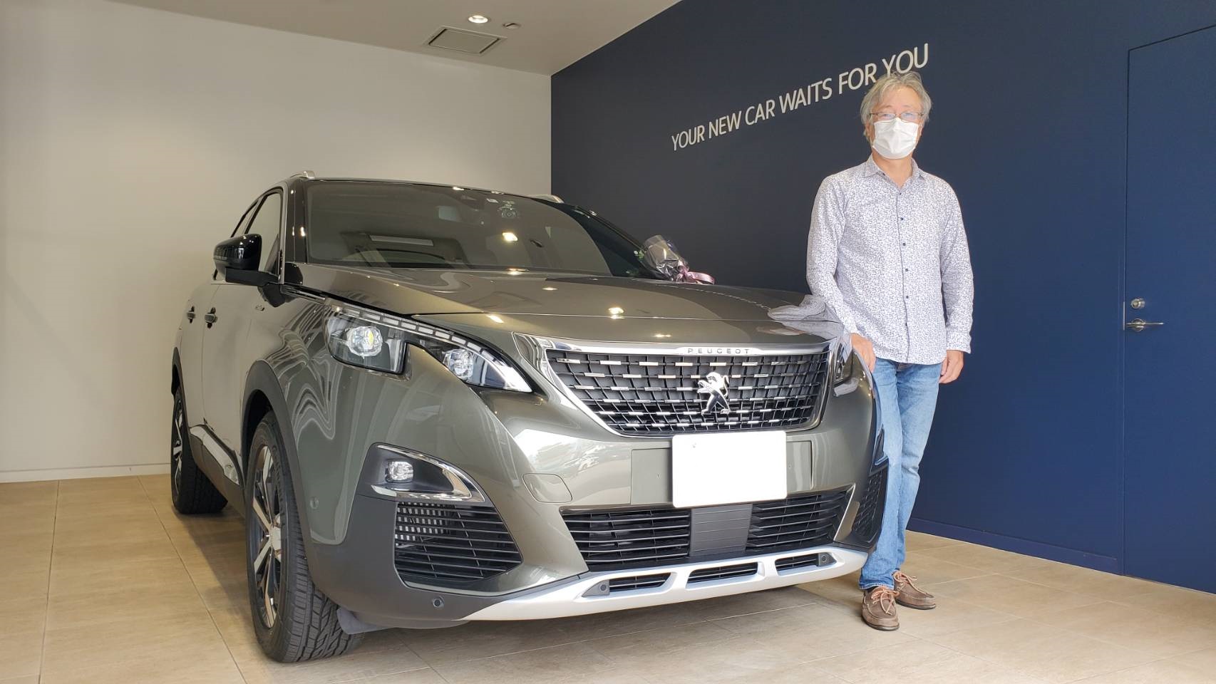 3008 GTLine BlueHDi PSR アマゾナイト・グレーご納車。