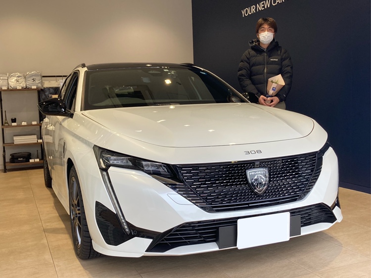 NEW308SW GT PHEV パール・ホワイトご納車