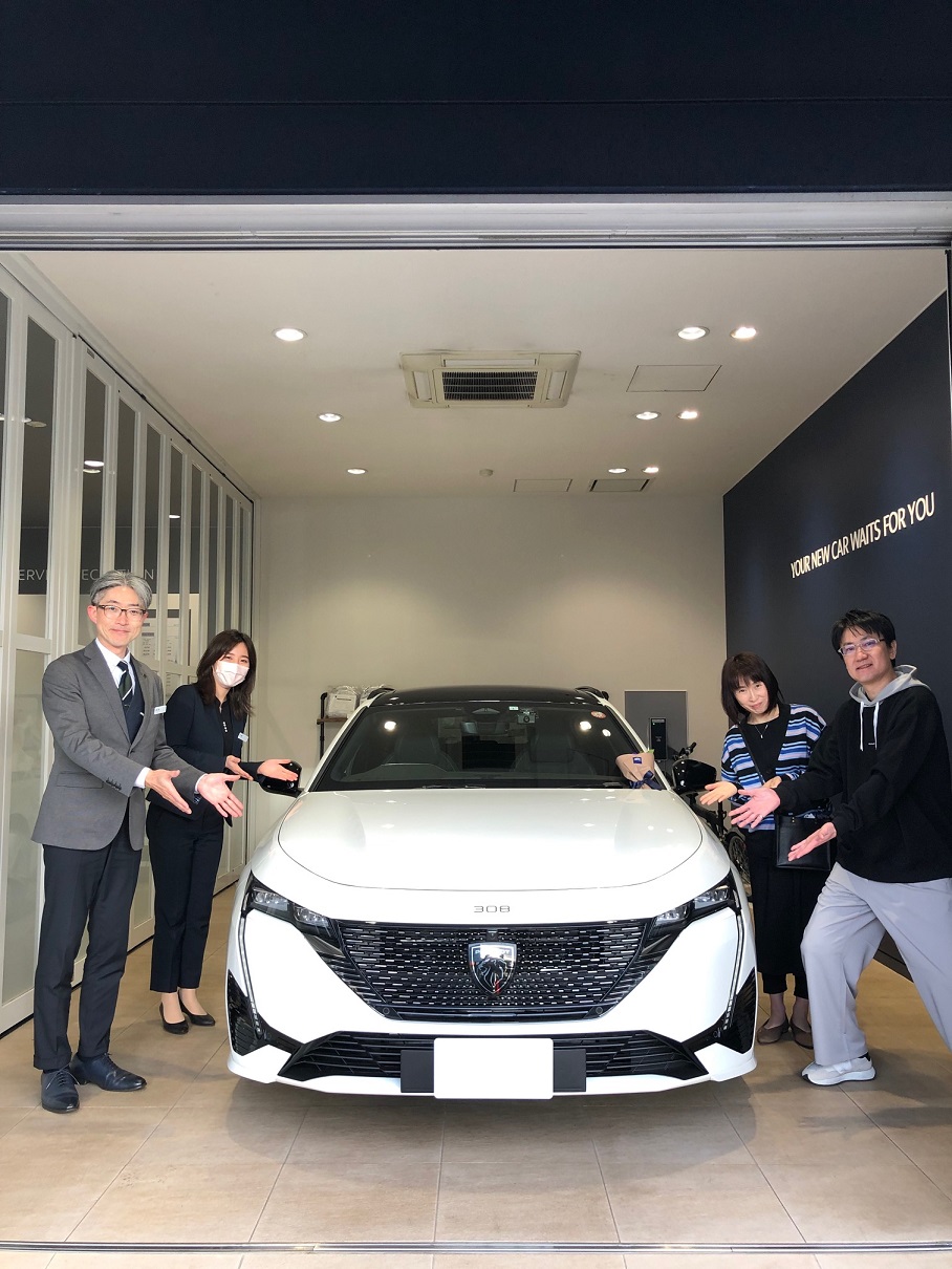 308 SW GT BlueHDi パール・ホワイトご納車