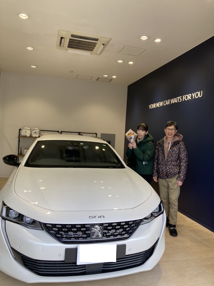 PEUGEOT 508SW GT BuleHDi　パール・ホワイト　ご納車