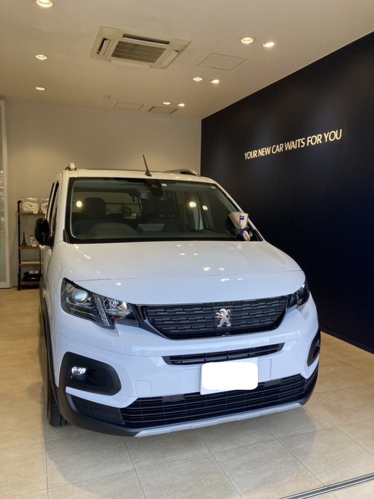 PEUGEOT RIFTER GT　アイシー・ホワイト　ご納車