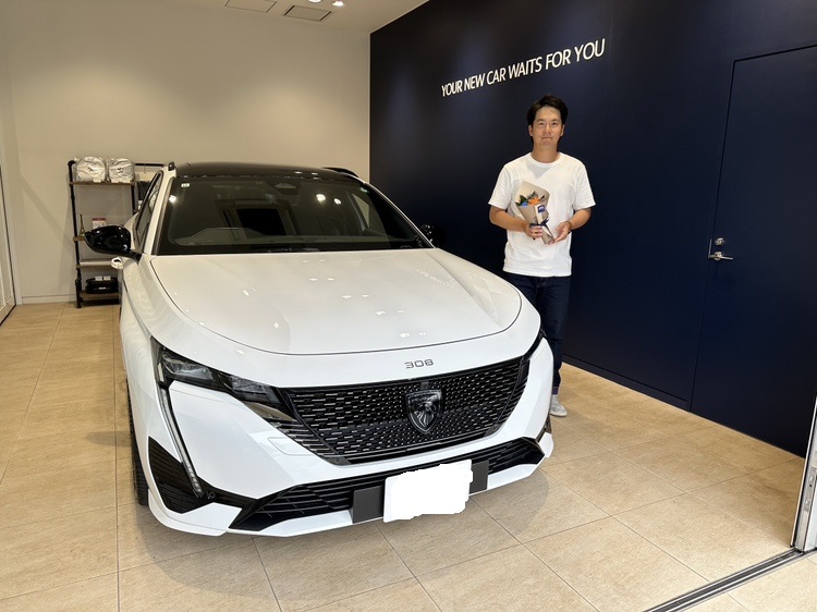 PEUGEOT 308SW GT BlueHDi ビアンカ・ホワイト　ご納車