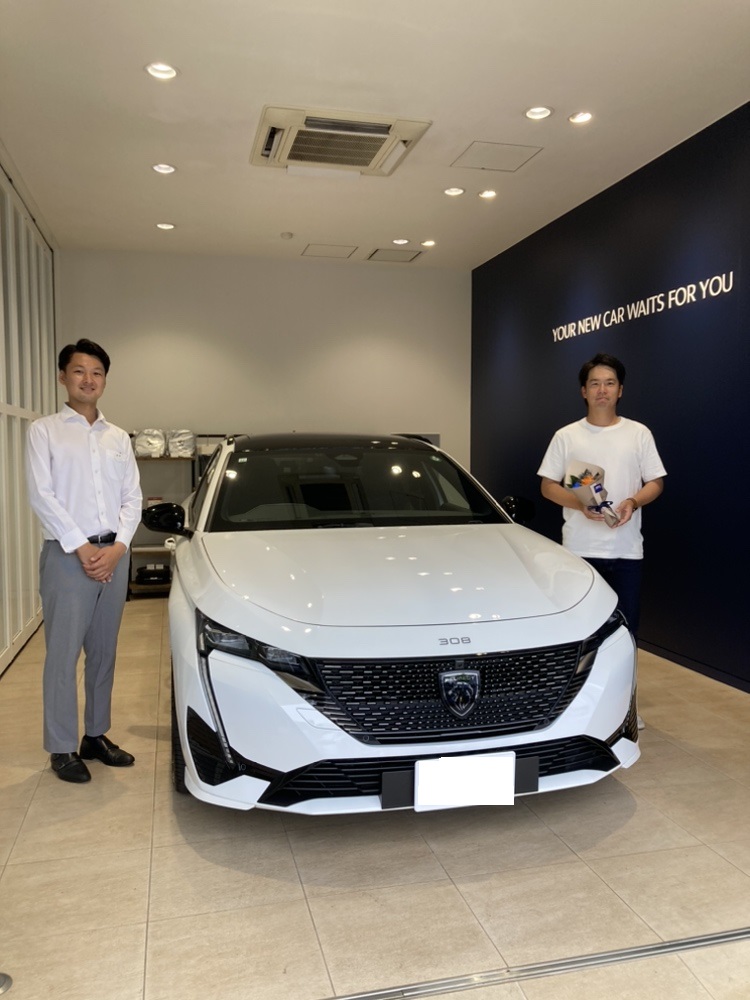 PEUGEOT 308SW GT BlueHDi ビアンカ・ホワイト　ご納車