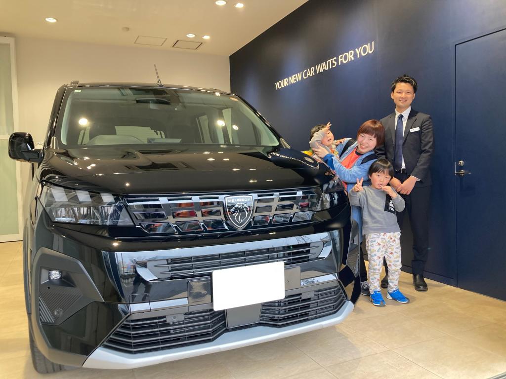 PEUGEOT RIFTER GT ペルラ・ネラ・ブラック　ご納車