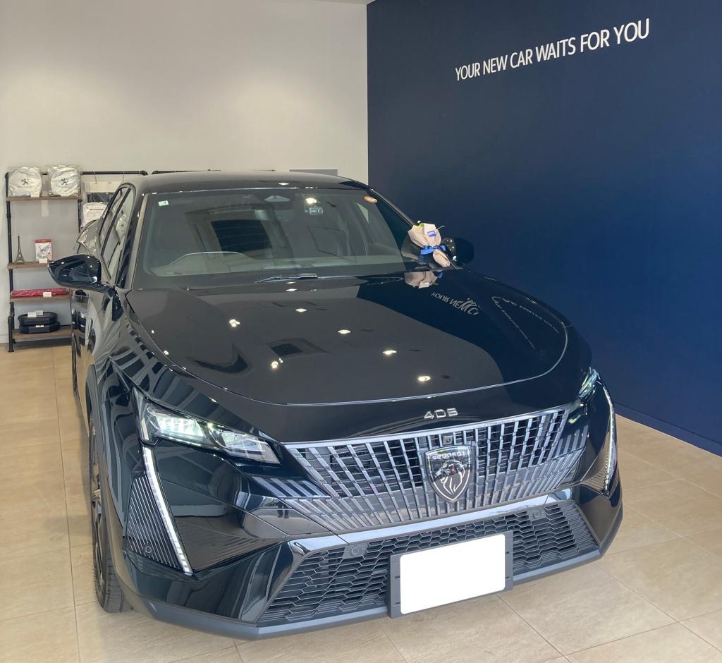 PEUGEOT 408 GT ペルラ・ネラ・ブラック　ご納車