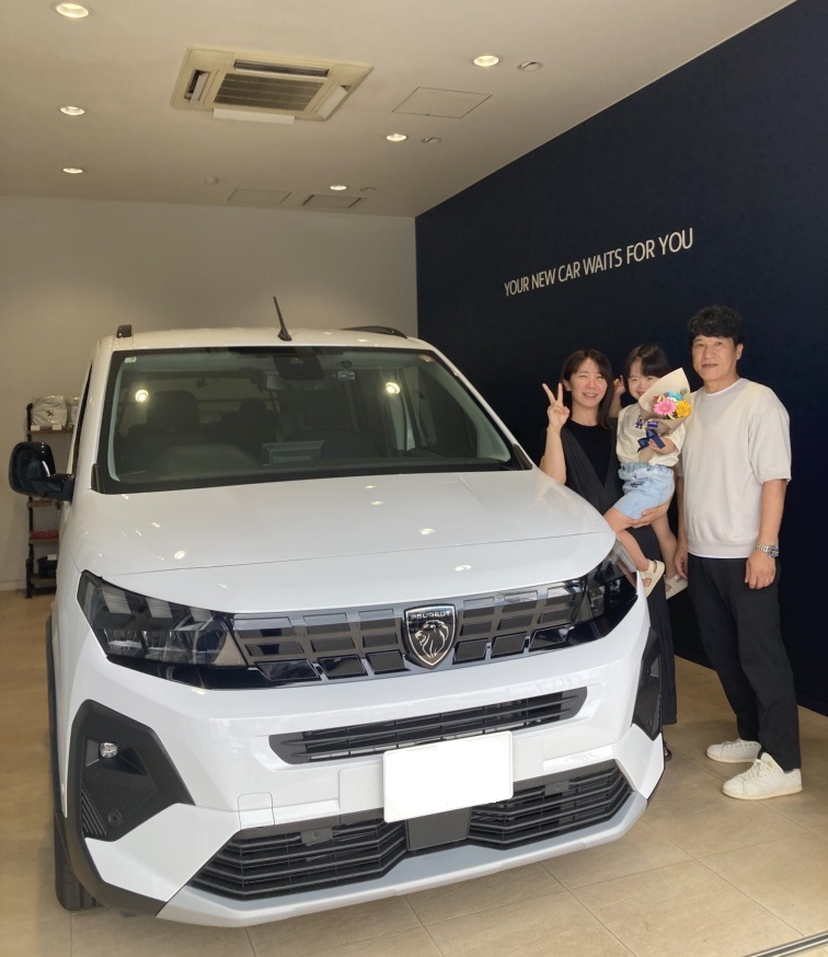 PEUGEOT RIFTER Long GT アイシー・ホワイト ご納車