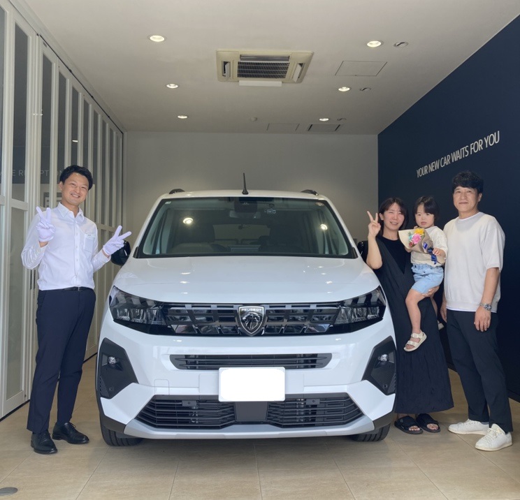 PEUGEOT RIFTER Long GT アイシー・ホワイト ご納車